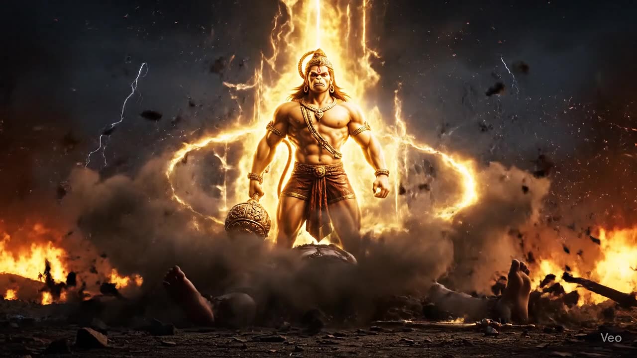 Hanuman Ji Defeats Ravan – Epic Battle of Dharma!