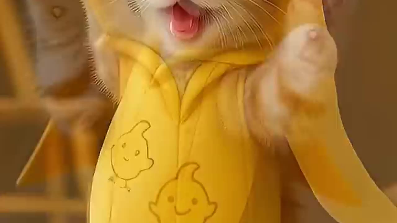 Banana Kitten Dance! 🍌😸 Cutest AI Cat Ever!
