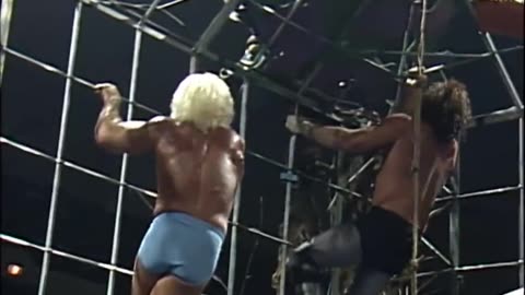 (1989.10.22) Terry Funk & The Great Muta vs Ric Flair & Sting - Electrified Thunder Dome Match - NWA