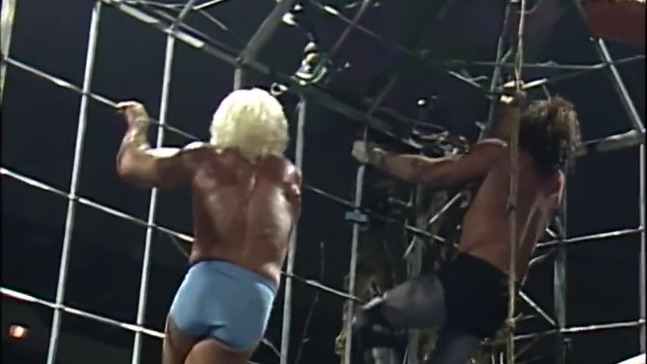 (1989.10.22) Terry Funk & The Great Muta vs Ric Flair & Sting - Electrified Thunder Dome Match - NWA