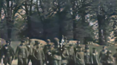 Soviet & US troops meet 1945 🤝 Torgau, Germany 🇺🇸🇷🇺 #ColourizedFootage