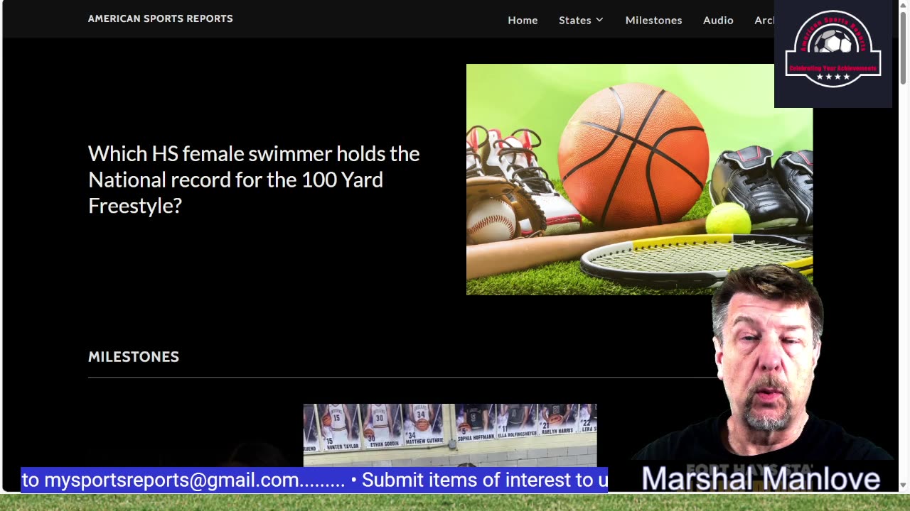 American Sports Reports - Amateur Sports Milestones #108