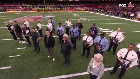 The victims of all the recent tragedies just received a beautiful memorial at the Super Bowl.