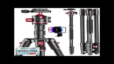 74-inch-Professional-Camera-Photography-Tripod Ball Head Aluminum DSLR/SLR Tripod & Monopod Review