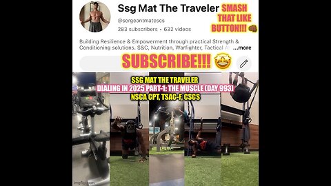 Dialing in 2025 Part-1: The Muscle (Day 993)