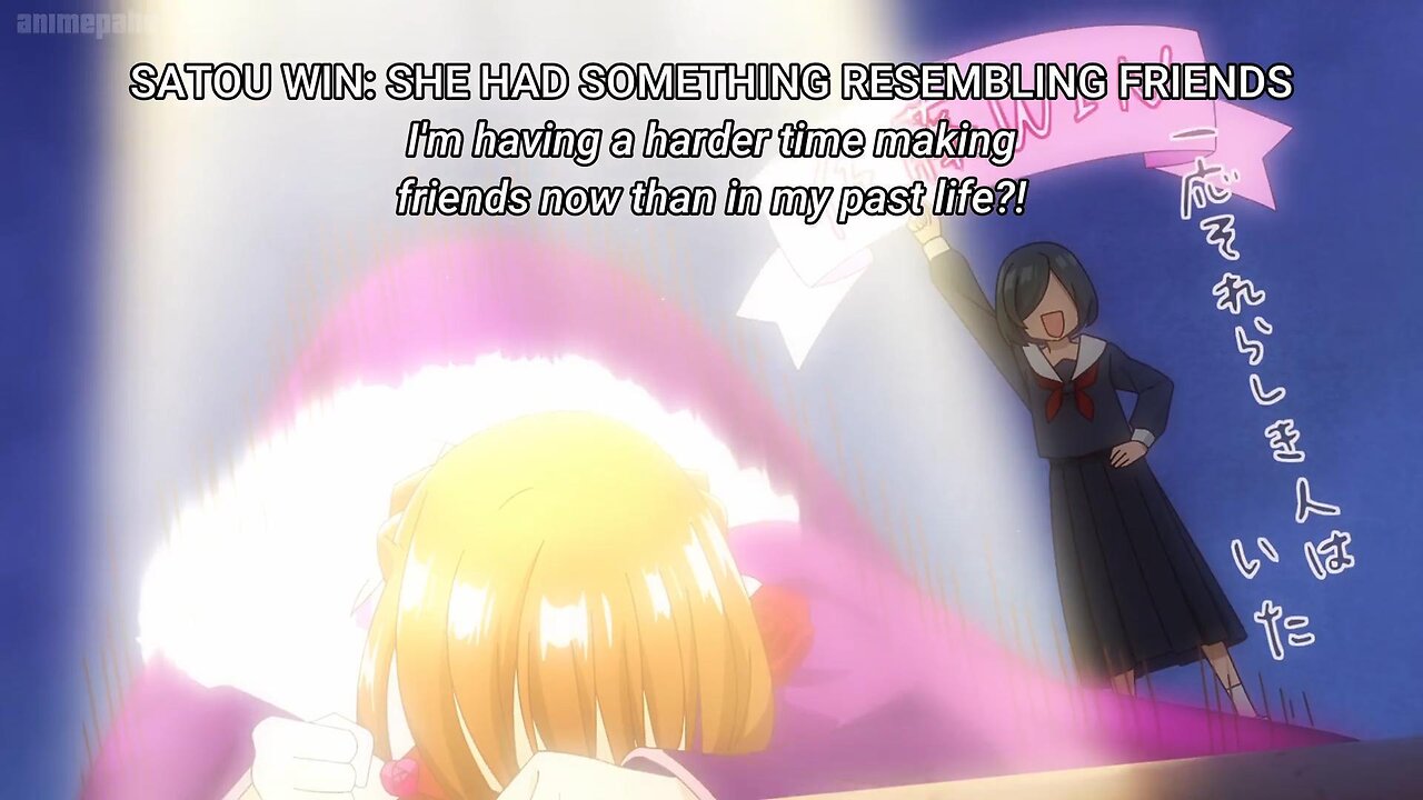 at least she had one friend in high school | The Dark History of the Reincarnated Villainess