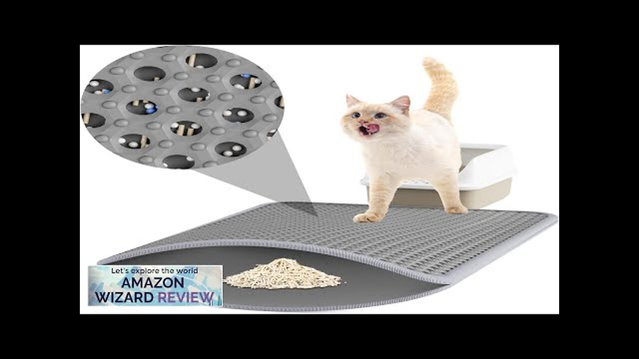 Cat Litter Mat Large 30"x21" Litter Trapping Mat Easy to Clean Review