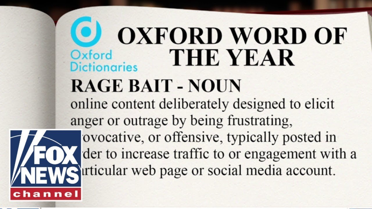 Oxford reveals word of the year is 'RAGE BAIT'