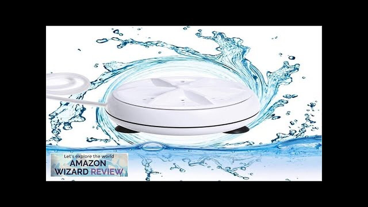 Portable Washing Machine Mini Ultrasonic Washing Machine 3 in 1 Dishwashers Ultrasonic Review