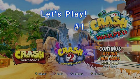 Let's Play! Crash Bandicoot 3 Warped Part 1! UKA UKA IS FREE!!!