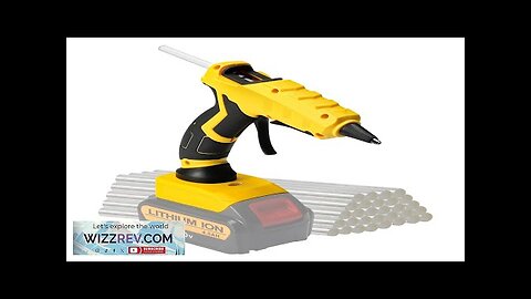 Cordless Electric Hot Glue Gun Fit for Dewalt/Milwaukee/Makita Battery with 30pcs 7mm Review