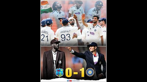 India’s First Test Win Against West Indies 🇮🇳🏏