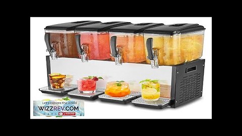 VEVOR Commercial Beverage Dispenser 12L x 4 Tanks Cold Juice Ice Drink Review