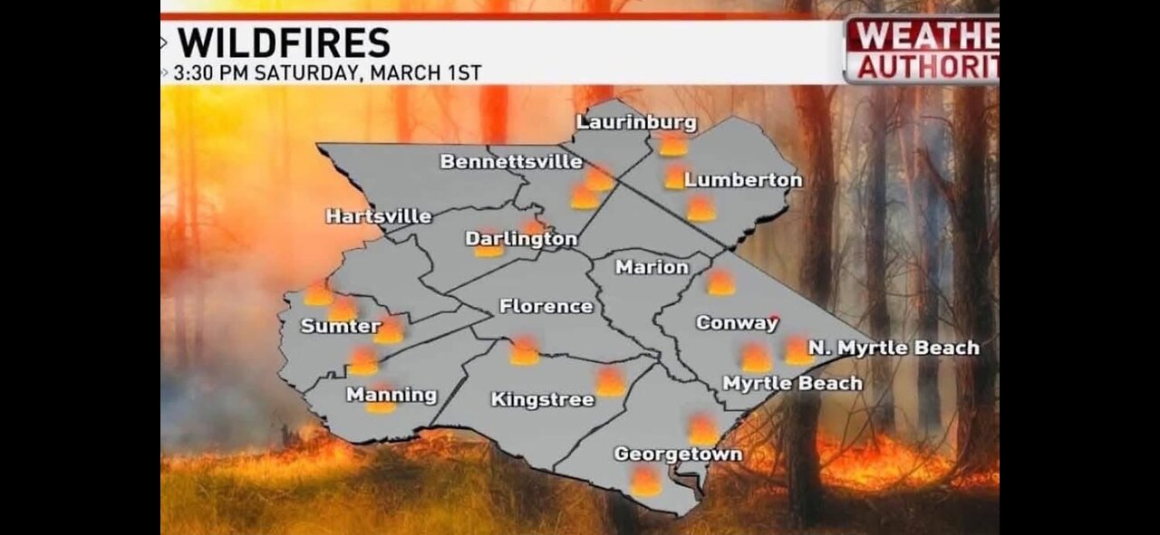175 wildfires erupt across South Carolina Fire