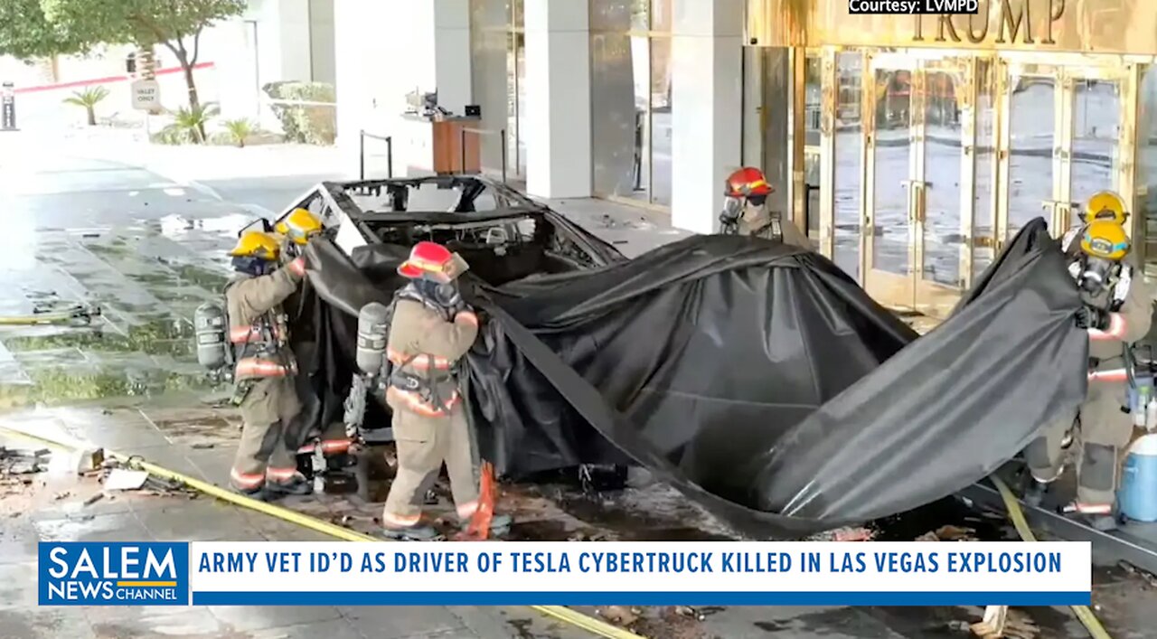 Army Vet ID’d As Driver Of Tesla Cybertruck Killed In Las Vegas Explosion At Trump Hotel
