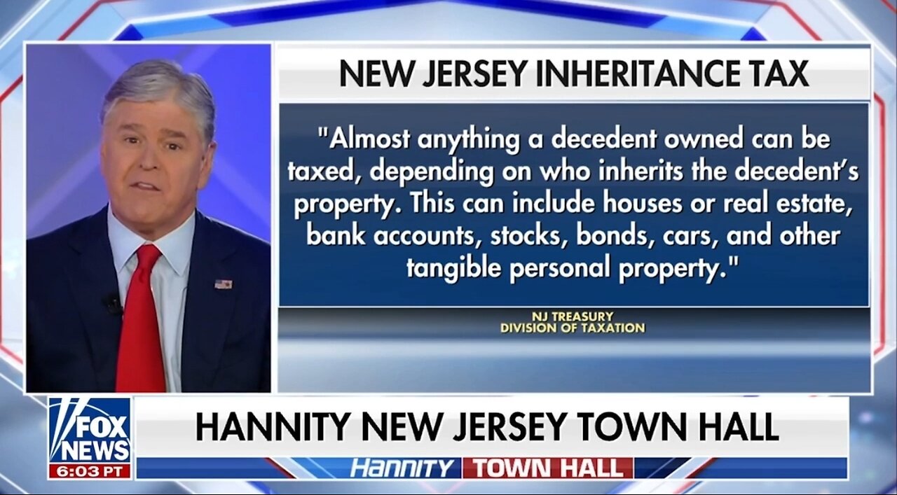 Hannity: NJ Taxes You To Death!