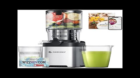 AMZCHEF Cold Press Juicer Juicer Machines 5.2" Large Feed Chute Review