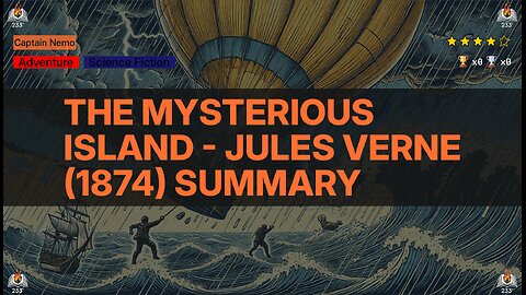 The Mysterious Island - Jules Verne (1874) Summary (Captain Nemo - 3)