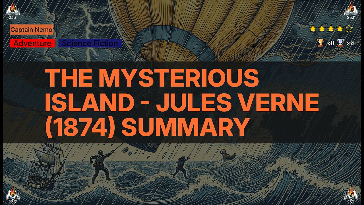 The Mysterious Island - Jules Verne (1874) Summary (Captain Nemo - 3)