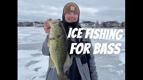 BIG Bass Through the ICE - Michigan Ice Fishing