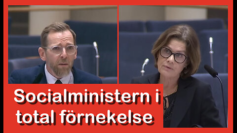 Socialministern i total förnekelse