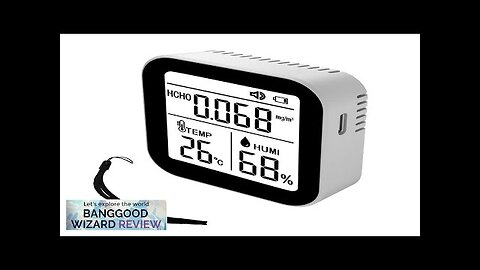 3 in 1 Air Quality Monitor High Accurate HCHO Formaldehyde Temperature Humidity Review