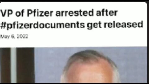 BREAKING: Vice President of Pfizer ARRESTED following release of 1000's of DAMNING documents