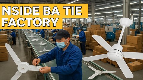How Ceiling Fans Are Made — Full Assembly Line Process”