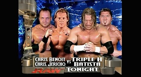 Chris Benoit & Chris Jericho vs Triple H & Batista (Full Match)