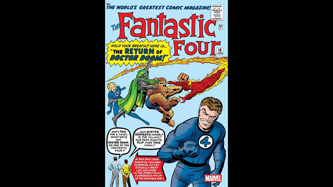 Fantastic Four #10 1962 Facsimile Comic Book Review