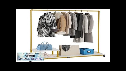 VEVOR Clothing Garment Rack 59.1"x14.2"x63.0" Heavy-Duty Clothes Rack w/Bottom Shelf Review