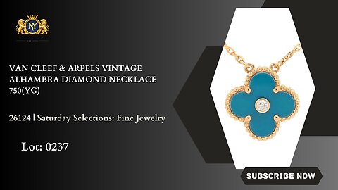 VAN CLEEF & ARPELS VINTAGE ALHAMBRA DIAMOND NECKLACE