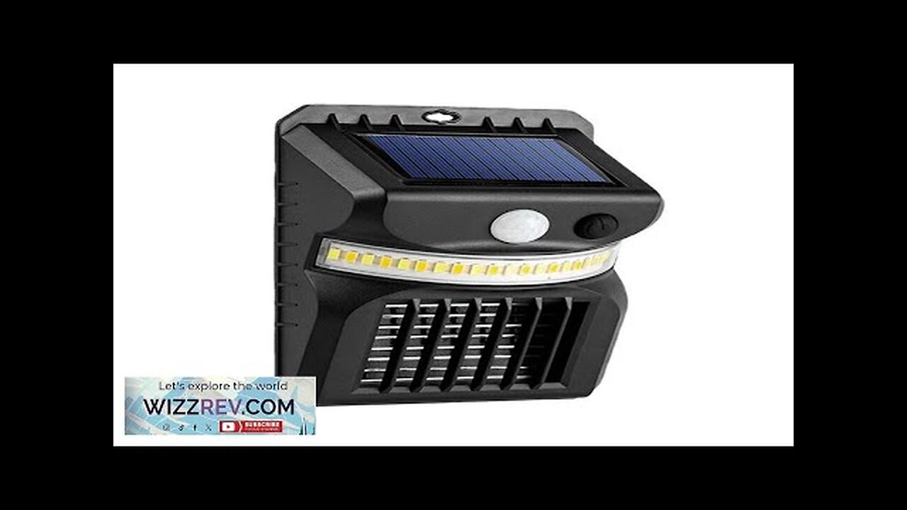 Solar Powered Outdoor Light 3 Modes PIR Moiton Electric Mosquito Repellenting Killer Review