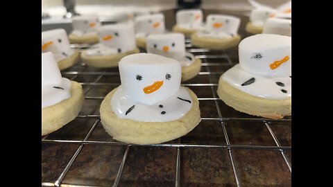 Melted Snowman Cookies