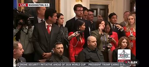 President Trump called out zelinsky who was in the room! Russia and Ukraine is being dealt with.