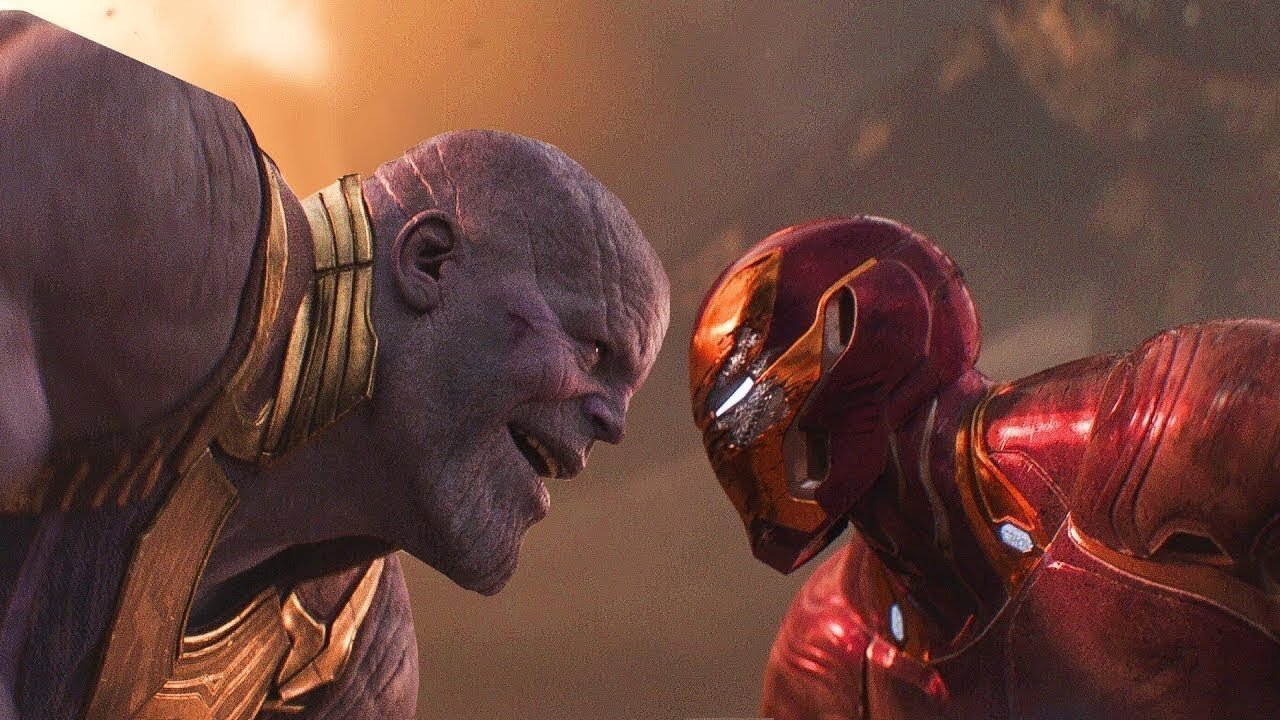 AVENGERS INFINITY WAR Iron Man Vs Thanos Fight Scene 4K Movie Clip