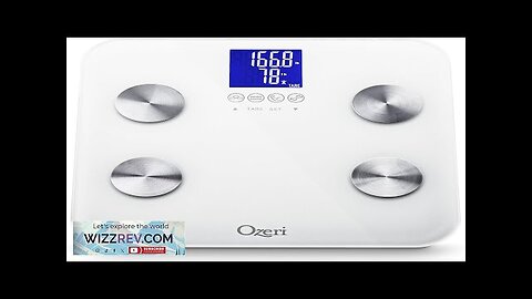 Ozeri Touch 440 Lbs Total Body Weight Scale (Body Fat Muscle Bone Review