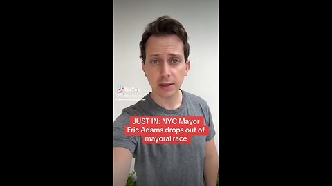 🚨 BREAKING NEWS: ERIC ADAMS DROPS OUT OF THE NYC MAYORAL RACE 🚨