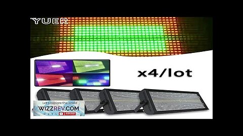 4PCS/LOT New Martin LED 48+8 Zone 864PCS RGBW Party Strobe DMX512 Stage Review