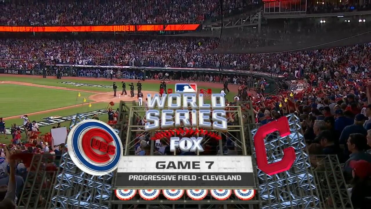 Game 7 of the 2016 World Series between The Chicago Cubs and the Cleveland Indians