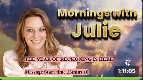 Julie Green subs THE YEAR OF RECKONING IS HERE