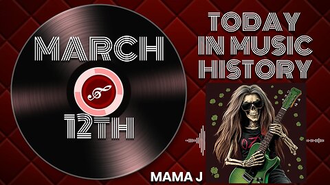 This day in Music History! March 12 (Rock n Roll, Elite Award, Bob Dylan, Noble Prize)