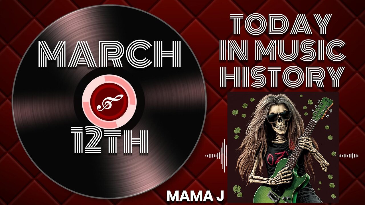 This day in Music History! March 12 (Rock n Roll, Elite Award, Bob Dylan, Noble Prize)