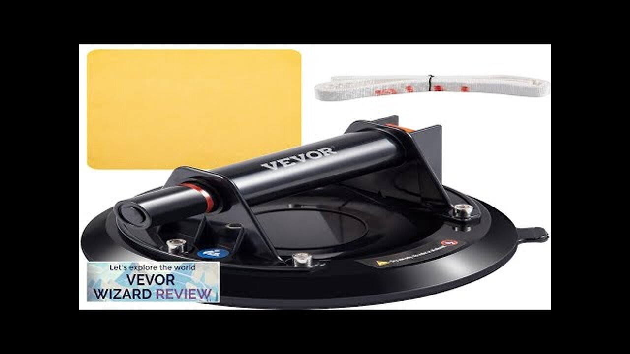 VEVOR Glass Lifting Vacuum Suction Cup 9'' Glass Lifter Suction Cup 275lbs Review