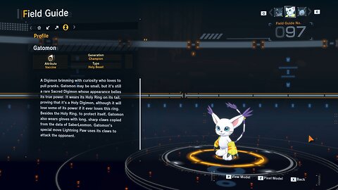 gatomon all digivolution/de-digivolution/profile Digimon Story Time Stranger