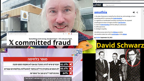 𝕏 committed fraud. You in 5 years? David Schwarz, not Palme. TIME lie. DOGE dead? Amathia Wikipedia