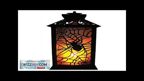 Flaming LED Plastic Lantern with Spider Review