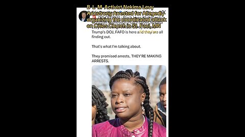 BLM Activist Arrested for the coordinated attack on Cities Church in St. Paul, MN