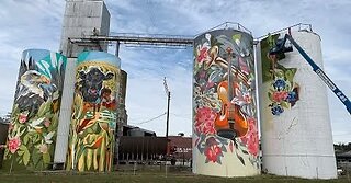 September 25, 2019 - Huge Mural Takes Shape in Greencastle, Indiana (WTHI)