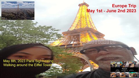 May 8, 2023 40 Strolling around the Eiffel Tower, Av. Gustave Eiffel, 75007 Paris, France